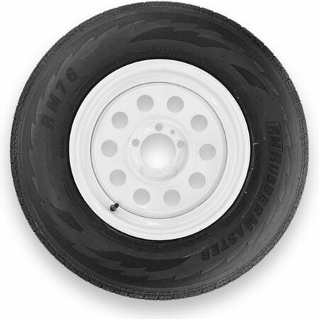 RUBBERMASTER - STEEL MASTER Rubbermaster ST205/75R15 6 Ply Highway Rib Tire and 5 on 5 Modular Wheel Assembly 599545